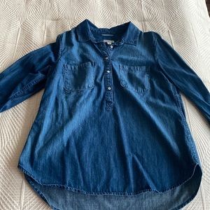 Merona Denim Tunic Shirt L